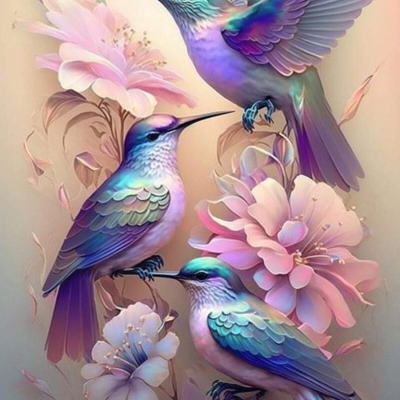 Paint by Numbers for Adults,Hummingbird Paint by Number for Adults Beginner,Paint by Numbers Canvas for Home Wall Decor Inch16X20