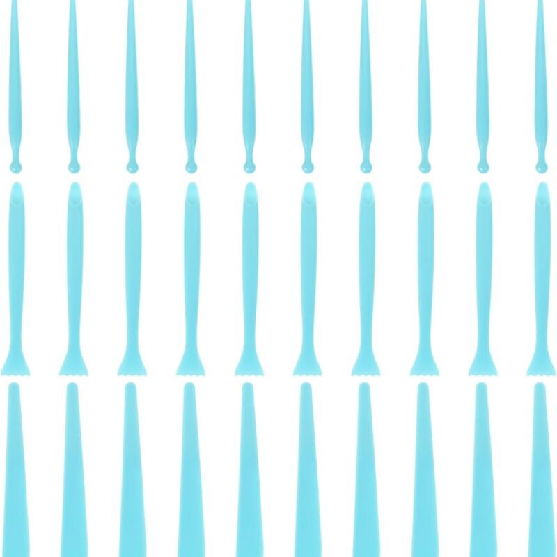 Blank Repair Knife Set - 3 Pack Blue Clay Sculpting Tools for Pottery Ergonomic Design for DIY Projects Lightweight Abs Plastic for Easy Handling